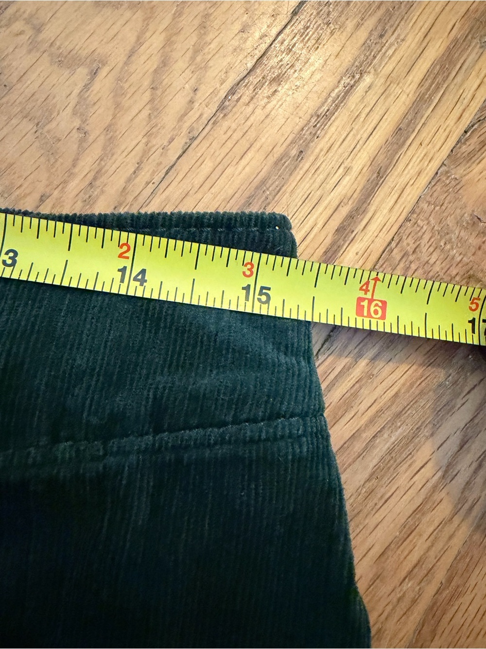 Fei by Anthropologie Green Corduroy Skirt size 4 - Picture 4 of 5